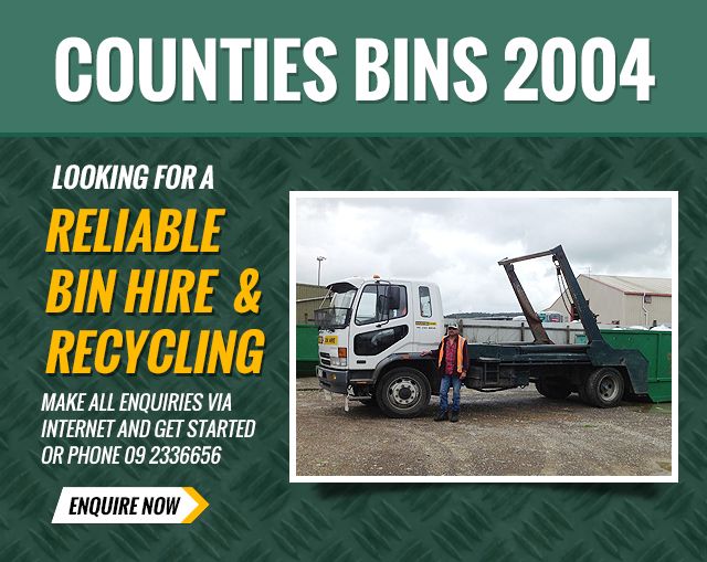Counties Bins 2004 Rubbish Bin & Skip Bin Hire Auckland wide & Waste